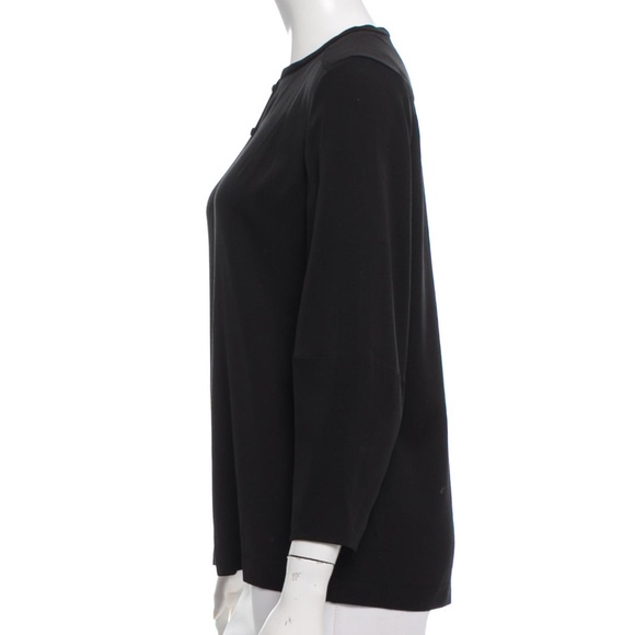 DVF Black Silk Blouse 8 - Picture 2 of 3
